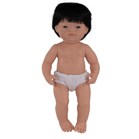 Miniland Educational Anatomically Correct Baby Doll, 15in Asian Boy 31055